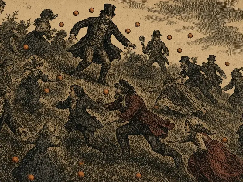 Illustration: Pelting Oranges