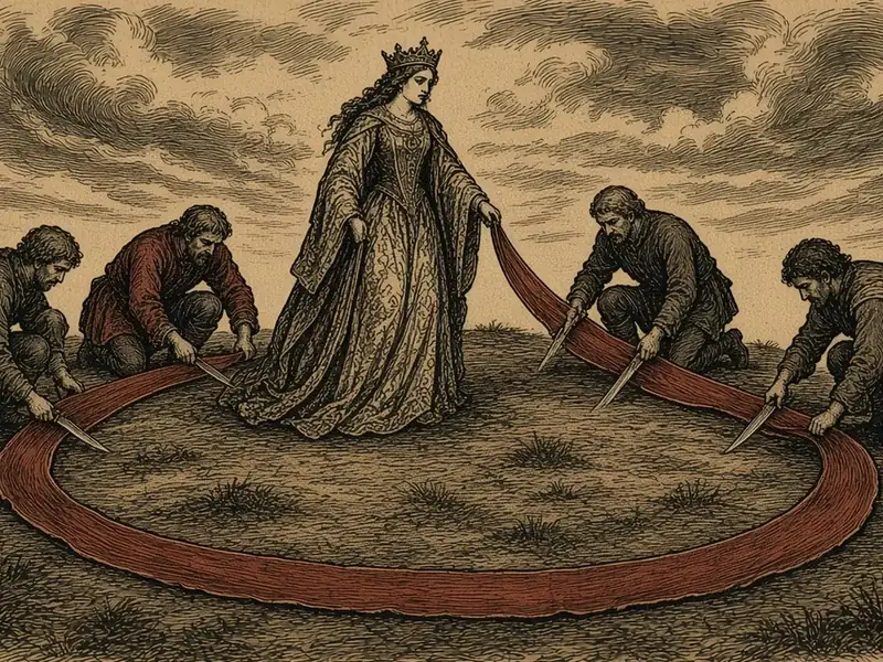 Illustration: The Queen's Bull Hide