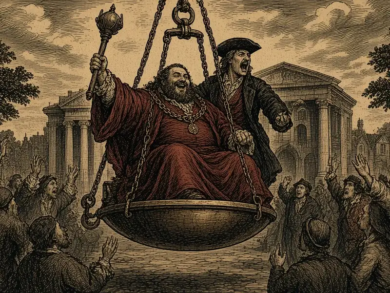 Illustration: Weighing the Mayor