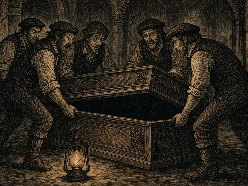 Illustration: Two in the Coffin