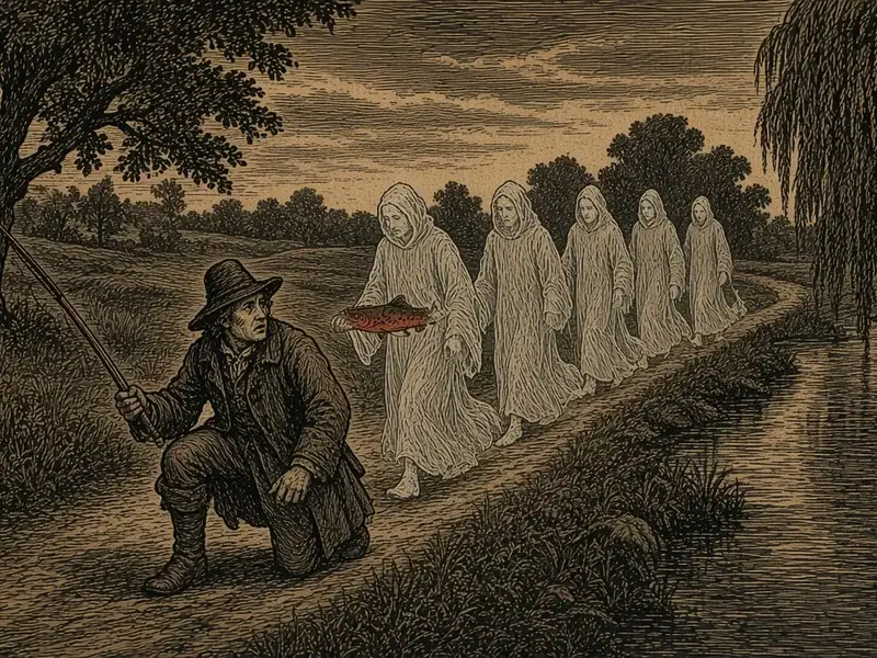 Illustration: The Trout-Poisoned Monks